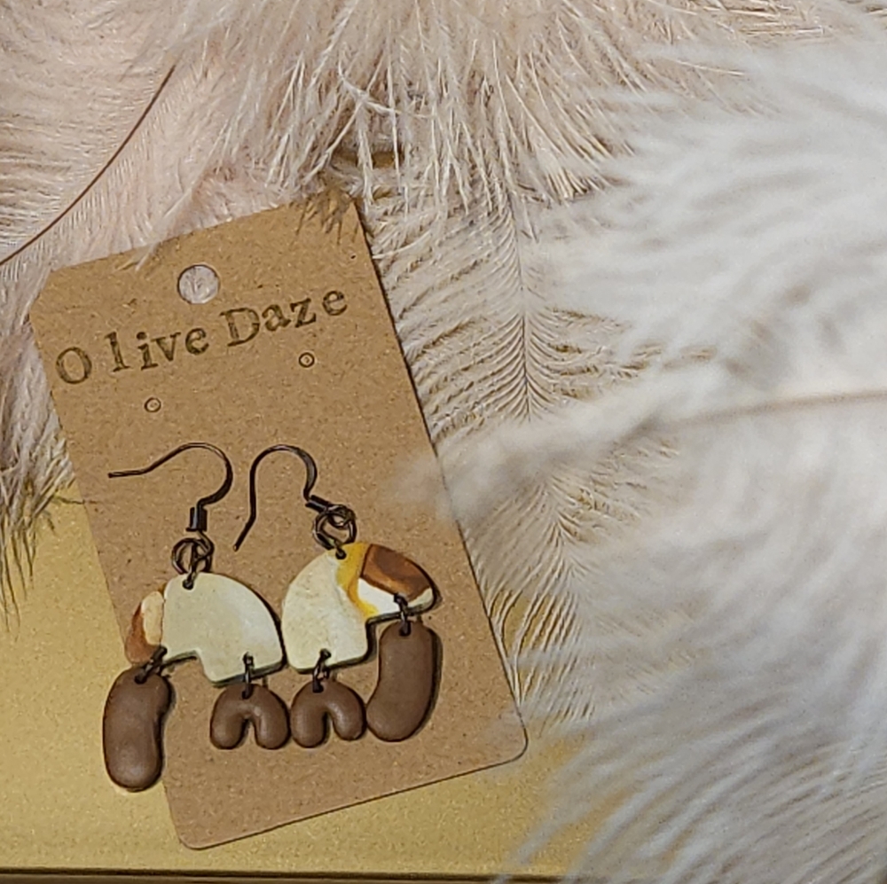 Polymer clay earrings